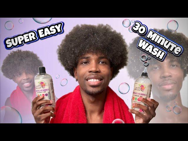 30 MINUTE WASH DAY ROUTINE FOR MEN NATURAL HAIR