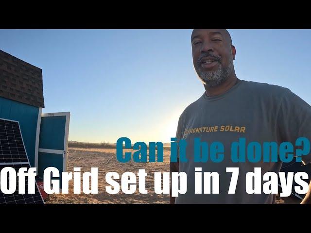 HOW MUCH CAN WE GET DONE IN 7 DAYS | DESERT OFF GRID TINY HOUSE