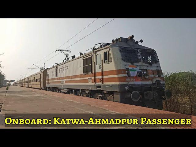 SINGLE LINE TRAIN JOURNEY!! - Journey Onboard by Katwa-Ahmadpur Passenger - Indian Railways