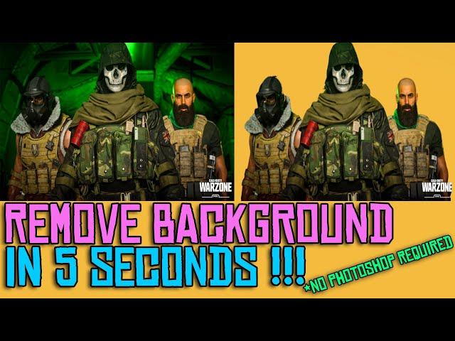 [TUTORIAL] REMOVE BACKGROUND FROM ANY IMAGE IN 5 SECONDS !!!