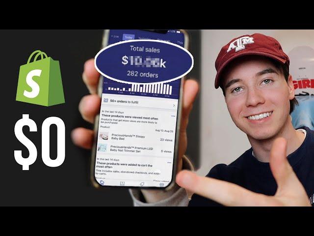 How To Start Shopify Dropshipping With NO MONEY (From Scratch)