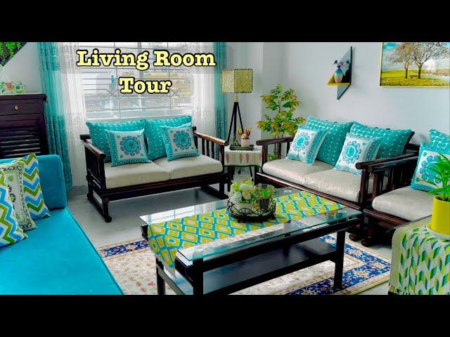 Living Room Tour | Bangladeshi Small Drawing Room Organization 2024 | Simple Living Room Decor Ideas