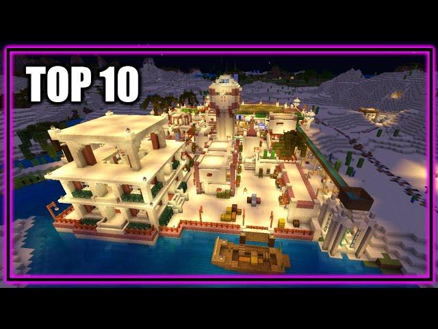 My TOP 10 Minecraft Builds | Single Player Worlds