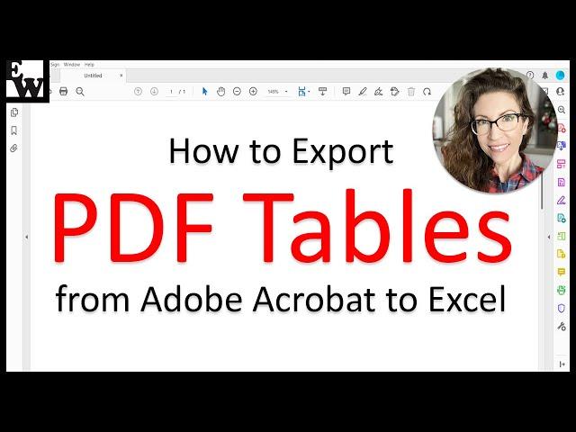 How to Export PDF Tables from Adobe Acrobat to Excel (PC & Mac)