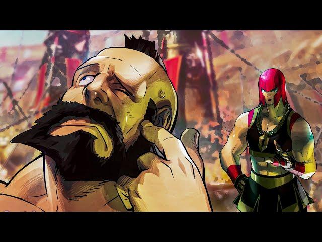 Street Fighter 6 - Marisa Tries to Force Zangief to Marry Her