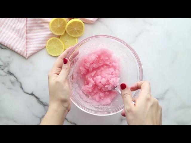 How to Make a Pink Lemonade Sugar Scrub Recipe