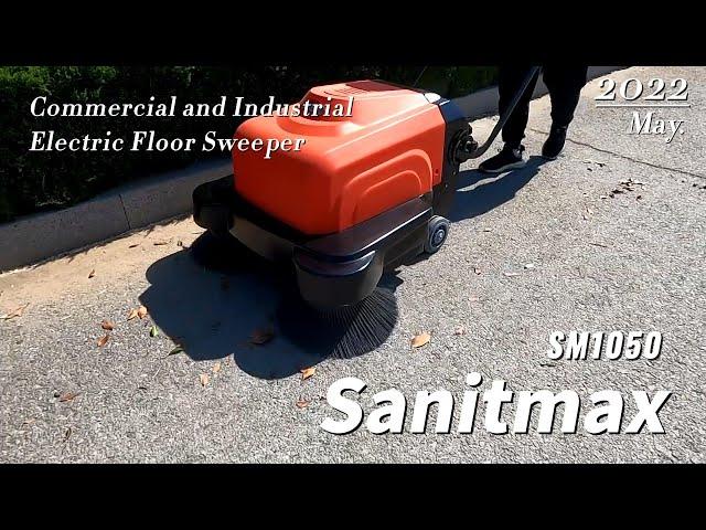 Real use demonstration：Sanitmax SM1050 Commercial and Industrial Electric Floor Sweeper