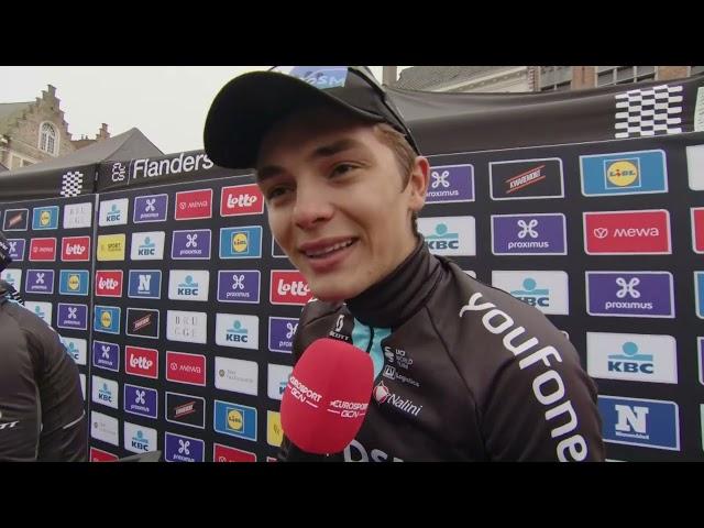 Pavel Bittner - Interview at the start - Ronde van Vlaanderen 2023