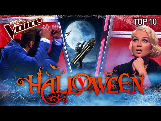 The SPOOKIEST Blind Auditions on The Voice | Top 10