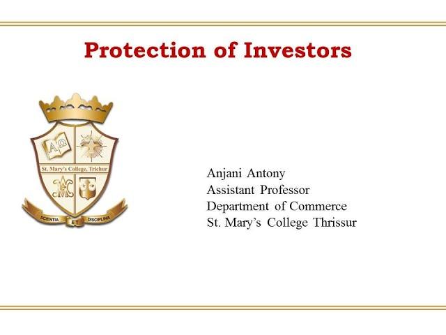 Protection of Investors