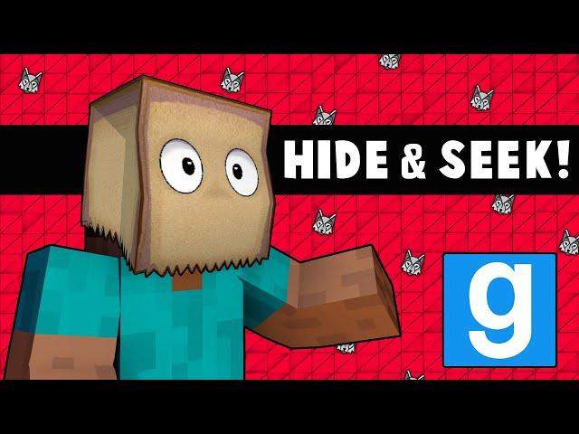 Gmod: Harv RUINS Our FOOTAGE! (Garry's Mod - Minecraft Map Hide and Seek)