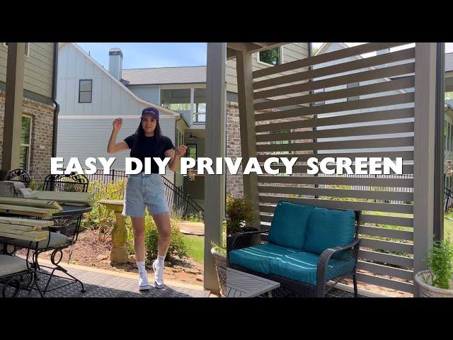 EASY DIY Privacy Fence