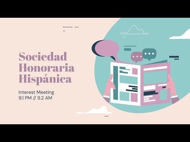 Elkins Sociedad Honoraria Hispánica | Interest Meeting Recording (Wed, 9/1/21) [Captions]