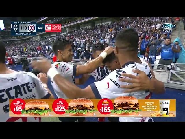 Gol de Jesús Gallardo | Rayados 1-0 Cruz Azul | Liga BBVA MX - Apertura 2022 - Jornada 13