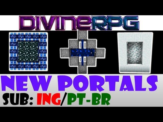 Dimensions / Portals Tutorial Portais ~ Vethea Arcana Iceika ~ DivineRPG Minecraft ~ SUB ING/PT-BR