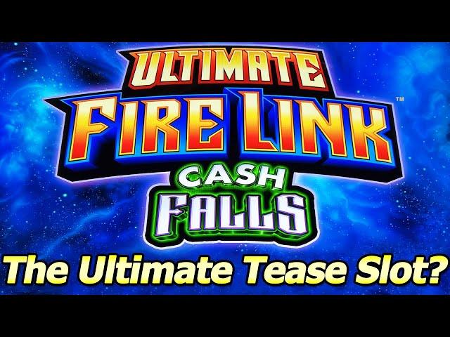 Ultimate Fire Link Cash Falls Slot, Ultimate Tease!  Live Slot Play and Bonuses at Resorts World!