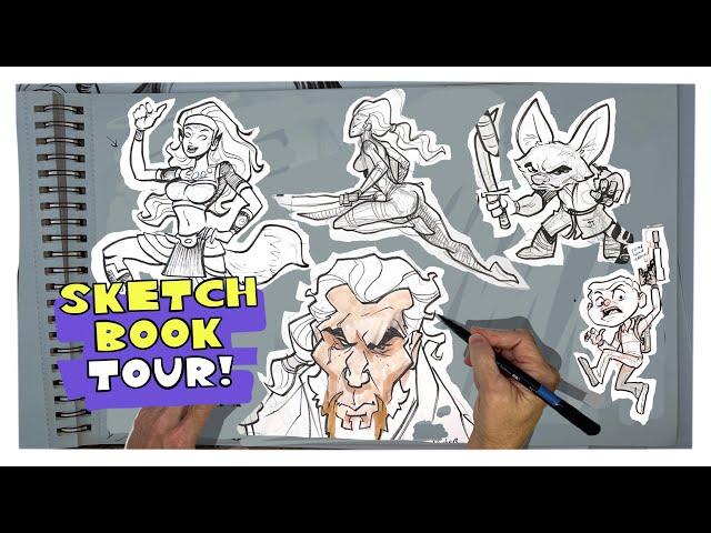 My character design sketchbook tour ￼