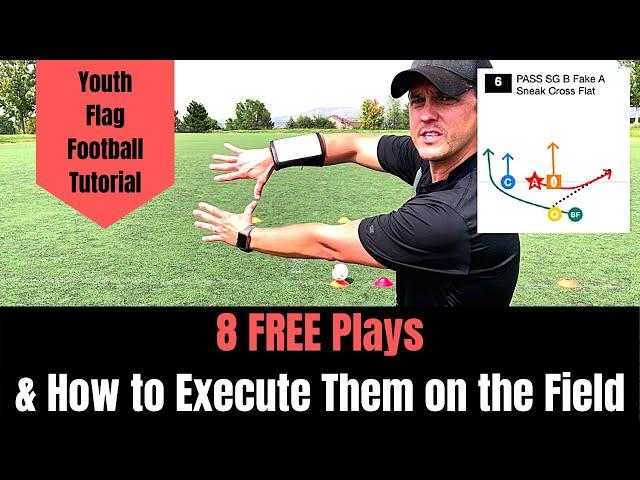 Youth Flag Football Tutorial | 8 FREE Plays & How to Execute Them | Free Flag Football Plays