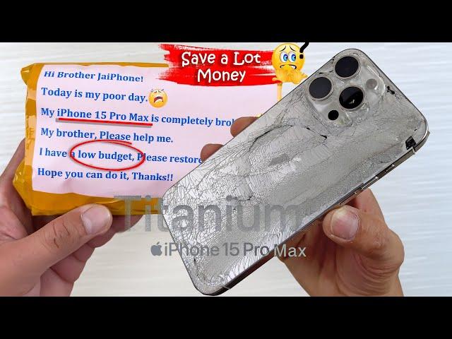 How to Restore Destroyed iPhone 15 Pro Max to Save a Lot of Money