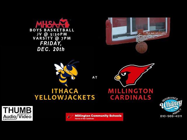 MHSAA Boys Varsity Basketball - Ithaca at Millington - 12-20-24