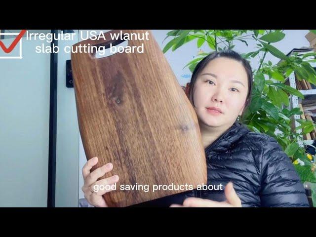 Thick Cutting Board Live Edge USA Black Walnut Solid Wood Pizza Board Serving Boards Chopping Board