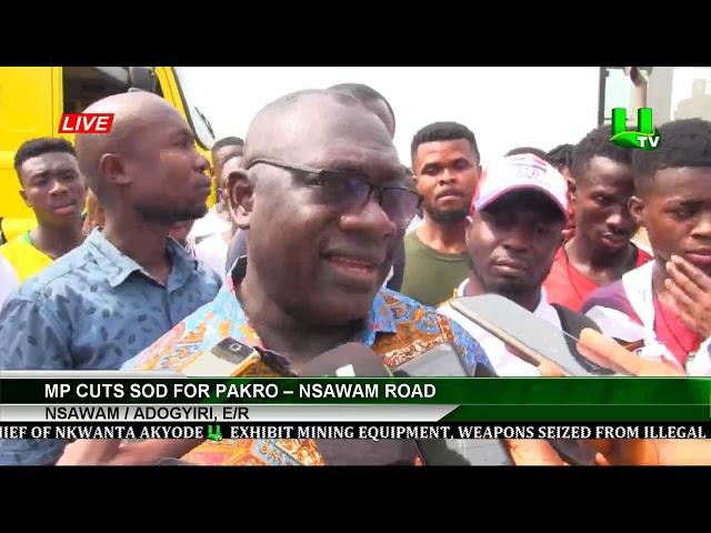 Nsawam/Adogyiri, E/R: MP Cuts Sod For Pakro – Nsawam Road
