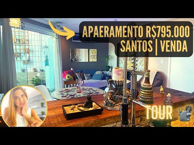 VISTA MAR INCRÍVEL APARTAMENTO R$795.000 PONTA DA PRAIA EM SANTOS sendo DUPLEX com Ofurô na varanda