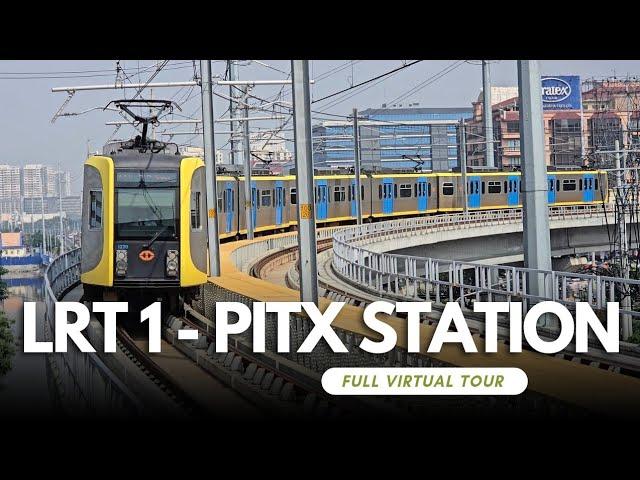 How to ride LRT 1 from PITX STATION [Virtual ride to Manila City hall] - LRT 1 CAVITE EXTENSION