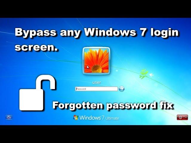 How to Fix Forgotten Windows 7 Password - Bypass Login Screen & Reset Password