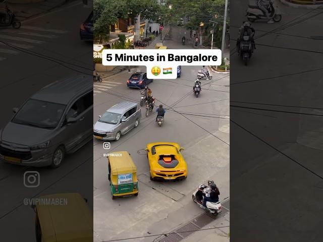 5 Minutes in Bangalore City! #Supercars #Bangalore #India