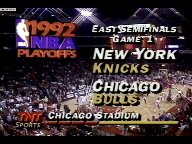 Knicks @ Bulls 1992 ECSF Game 1 (NBA On TNT)