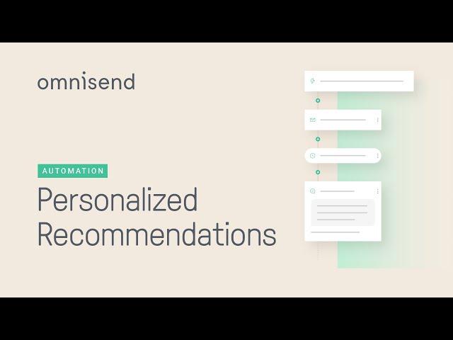 Personalized Recommendations in Automation