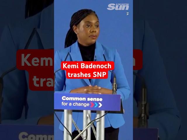 Kemi trashes SNP record as Scotland declines under their watch