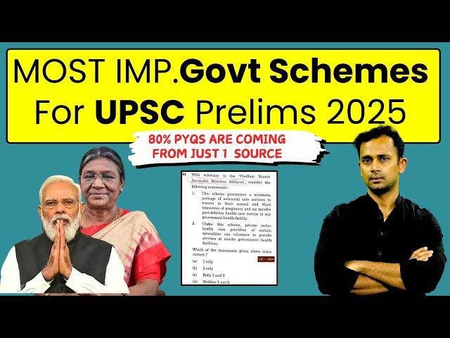 Most Important Government Schemes for UPSC 2025 | 80% of Questions Repeated from This Trusted Source