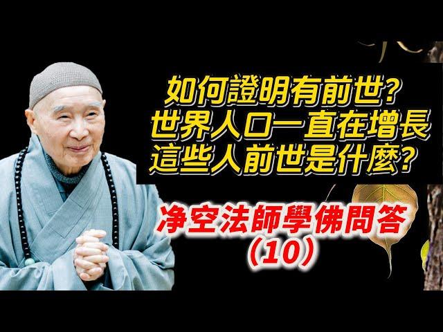 如何證明我們有前世？世界人口一直在增長，現在比一世紀多出不下十億，這些人前世是什麼？净空法師學佛問答（10）