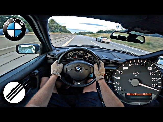 1997 BMW E36 323ti Kompressor TOP SPEED DRIVE ON GERMAN AUTOBAHN 