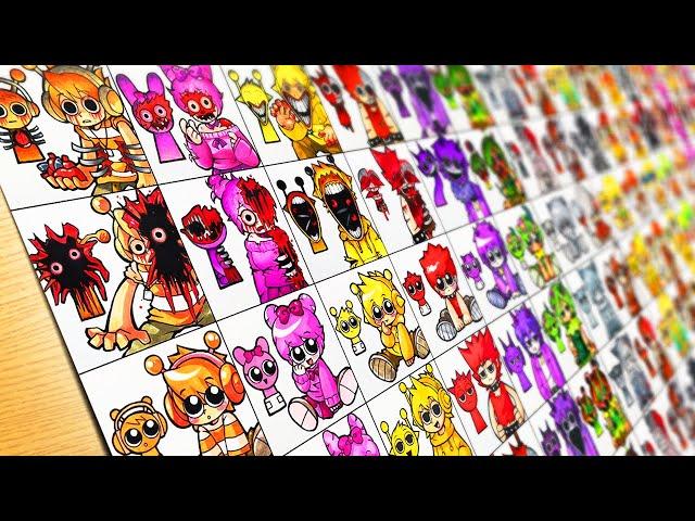 Drawing Sprunki but Human –All Characters Phase 0 to Phase 3 [Real Life] Sprunki Mix #01