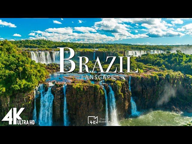 FLYING OVER BRAZIL (4K UHD) - Relaxing Music Along With Beautiful Nature Videos - 4K UHD TV