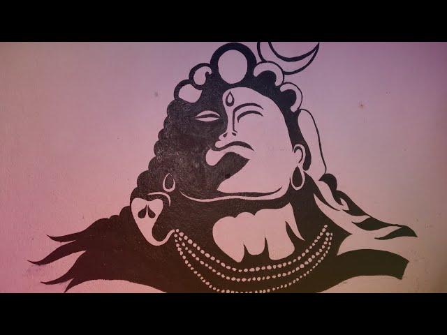 shivaDrawing||ShivaWallPainting||Sneha'sCreation