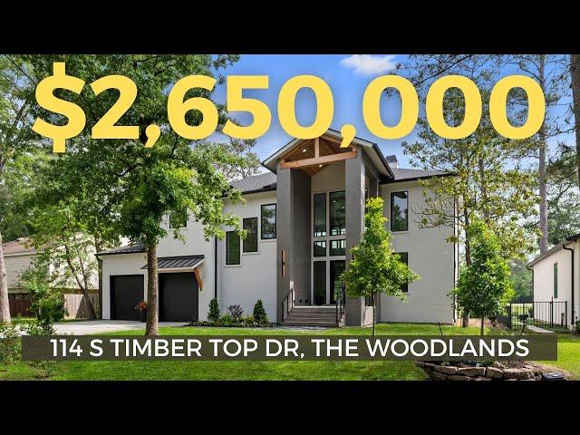 MODERN LUXURY for $2,650,000 with an EPIC view in The Woodlands TX