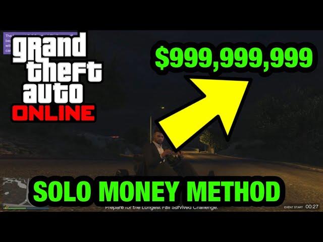 *SOLO* UNLIMITED MONEY METHOD IN GTA 5 ONLINE MAKE MILLIONS FAST & EASY