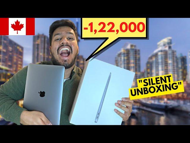 UNBOXING MY MACBOOK AIR |   NO TALKING SILENT UNBOXING ASMR | Piyush Canada