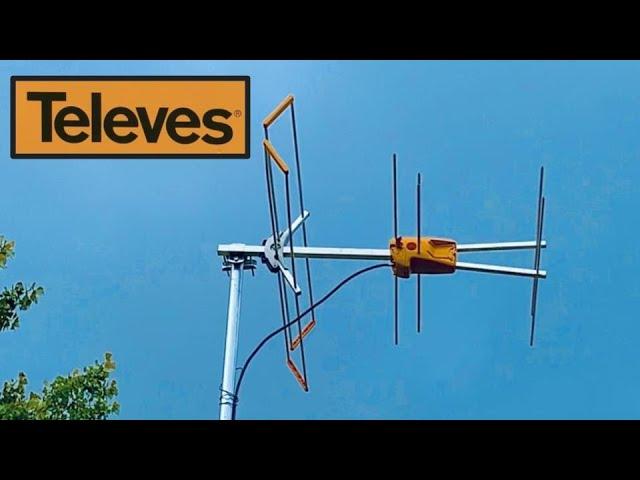 Televes VHF TV Antenna Model V BIII High-VHF OTA TV Antenna 106601