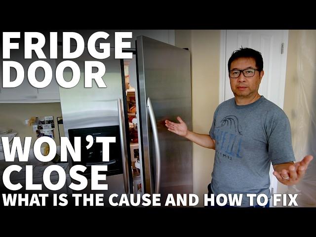 Refrigerator Door Not Closing Automatically Easy Fix - Fridge Door Won't Close Itself Stays Ajar