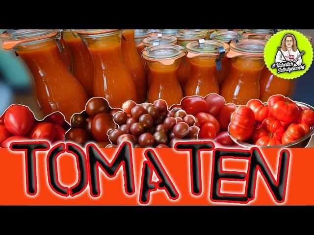 Tomaten Grundsoße neu aufgelegt, Schritt für Schritt zusammen einkochen