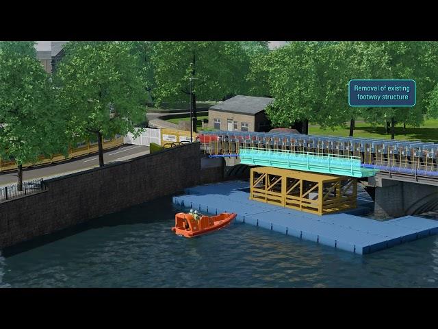 Otley Bridge footway replacement works - animation video