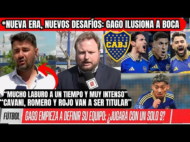 🟡¡NUEVA ERA en BOCA! GAGO ILUSIONA ROJO SORPRENDE en la PRETEMPORADA ROMERO TITULARMEDINA se..