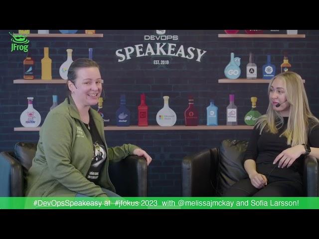 DevOps #Speakeasy at #Jfokus 2023 with Melissa McKay @melissajmckay and Sofia Larsson @soffilicious