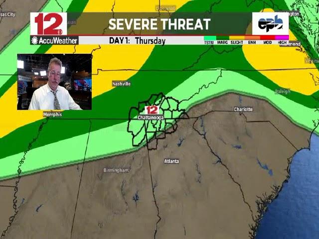 WDEF-TV NEWS 12 THURSDAY EVENING FORECAST