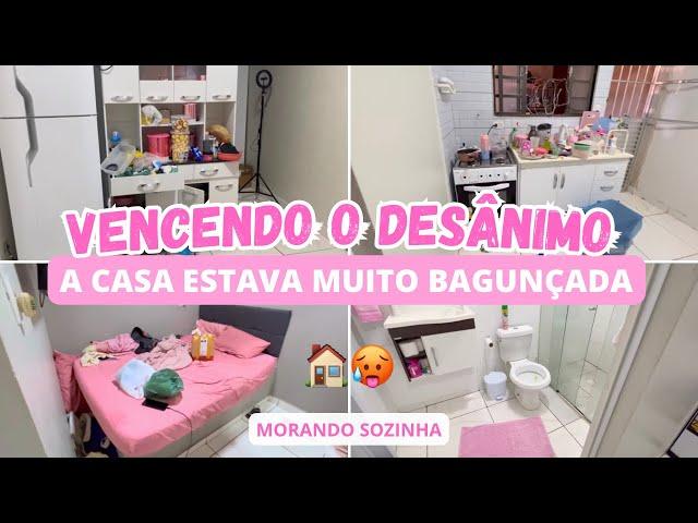 VENCENDO O DESÂNIMO  | FAXINA COMPLETA NA CASA PARA O FINAL DE SEMANA 